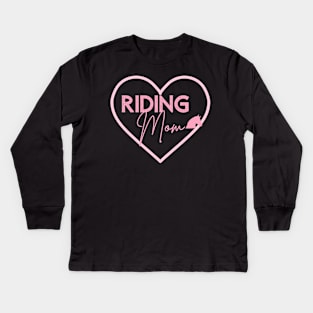 Horse Mom Gifts Horseback Riding Mom Gift Horseback Rider Kids Long Sleeve T-Shirt